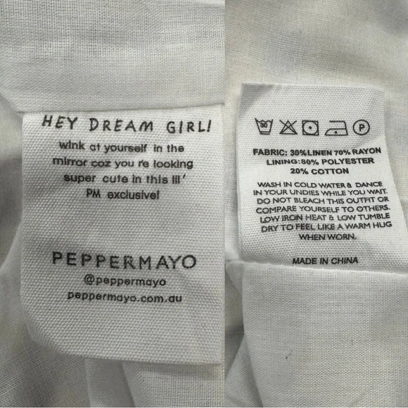 NWT Peppermayo Born For Bordeaux Linen Midi Skirt Floral Wave Women's Size US 2 - Picture 5 of 8